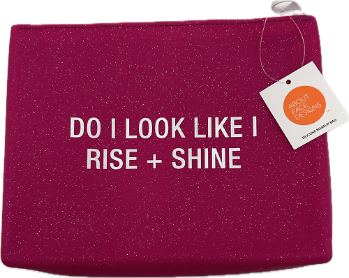 RISE & SHINE MEDIUM SILICONE COSMETIC BAG