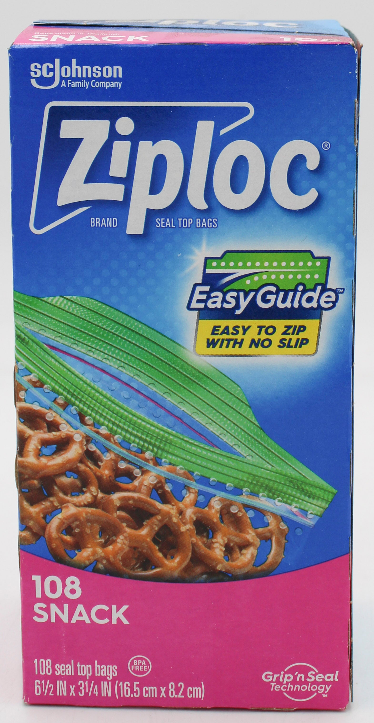 SP ZIPLOC BAGS SNACK 108CT (IMPERFECT) NO UPC
