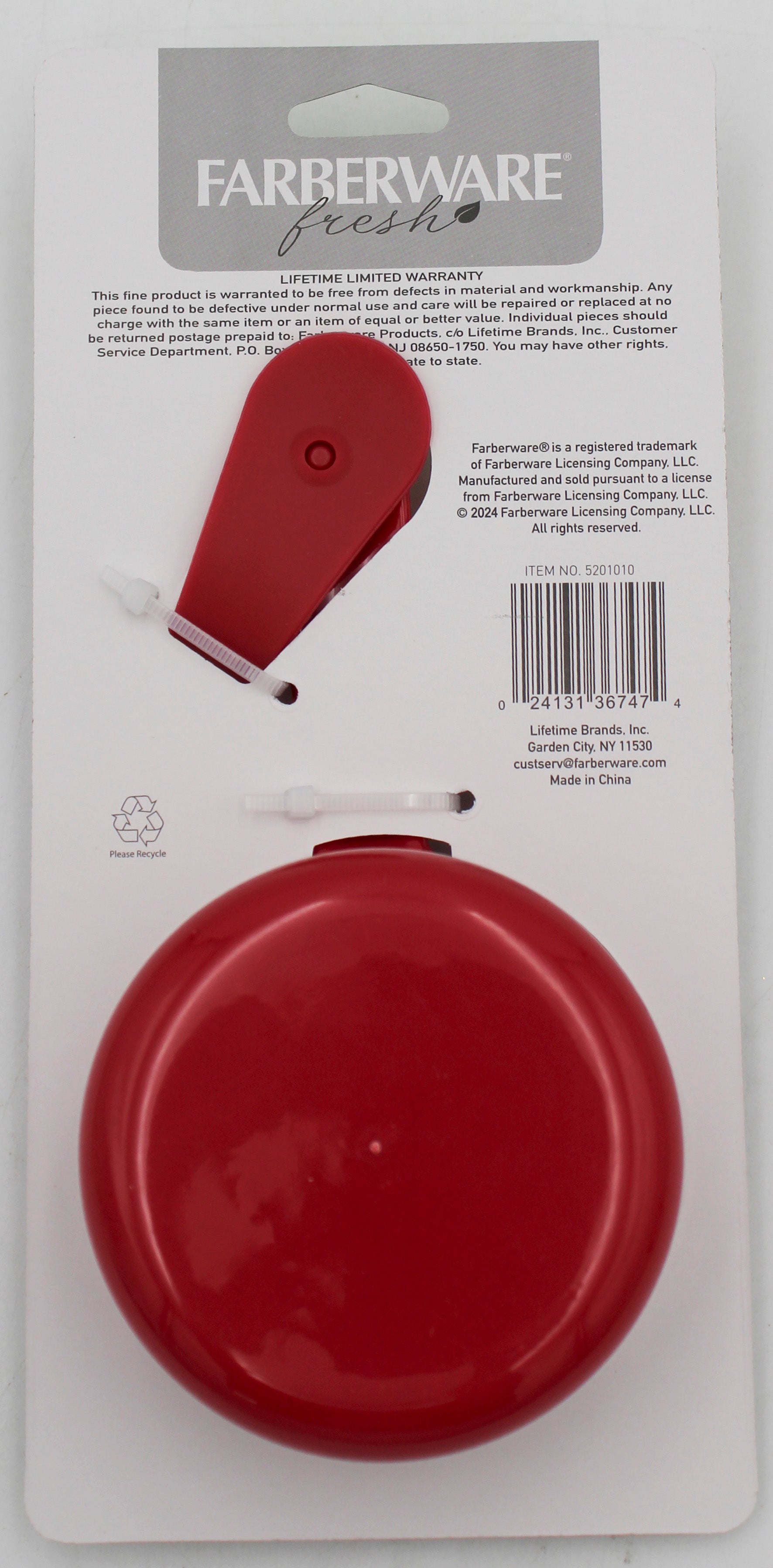FARBERWARE FRESH SET OF 5 MEASURING CUPS WITH SCOOP  - RED NI