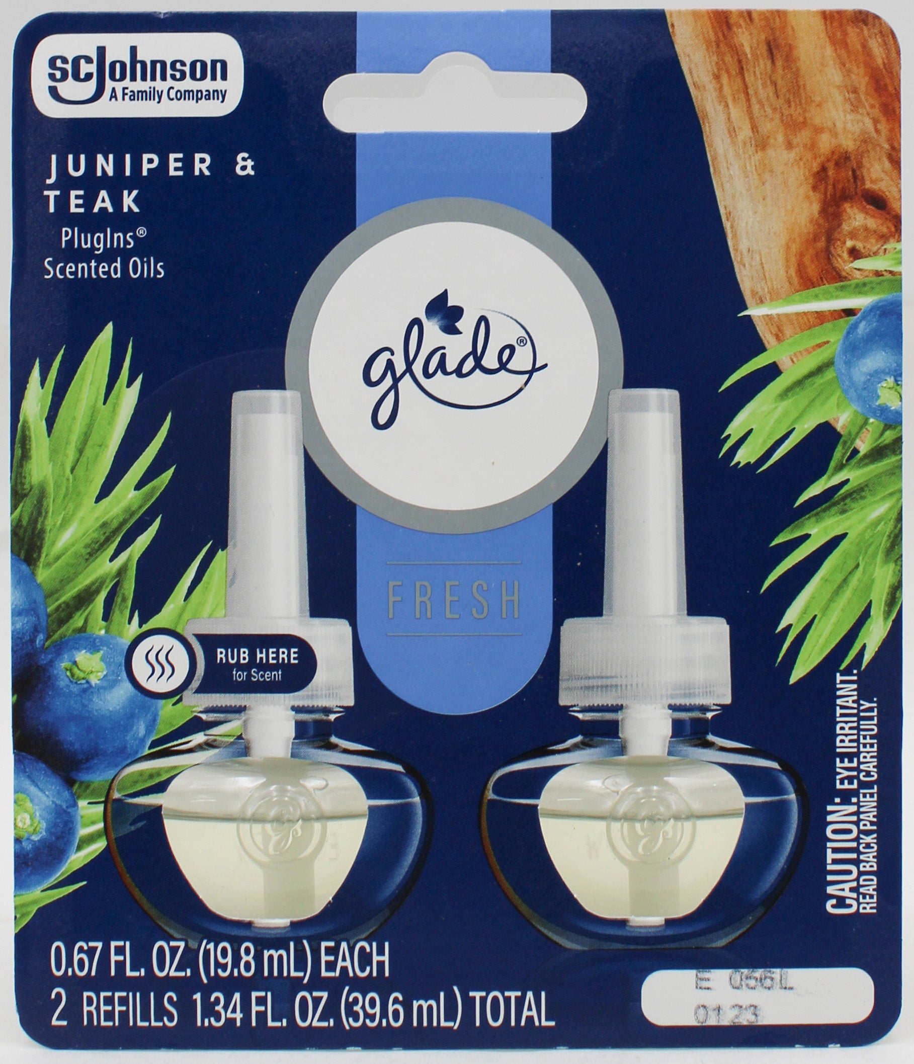 GLADE PLUGINS SCENTED OIL JUNIPER & TEAK 2ct 0.67floz US