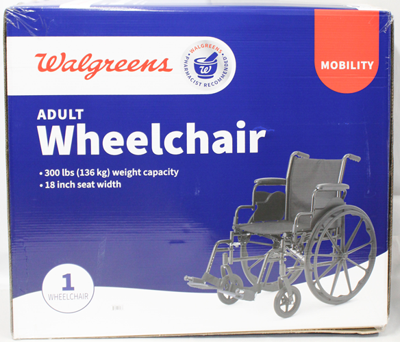 WALGREENS ADULT WHEELCHAIR 1ct NI