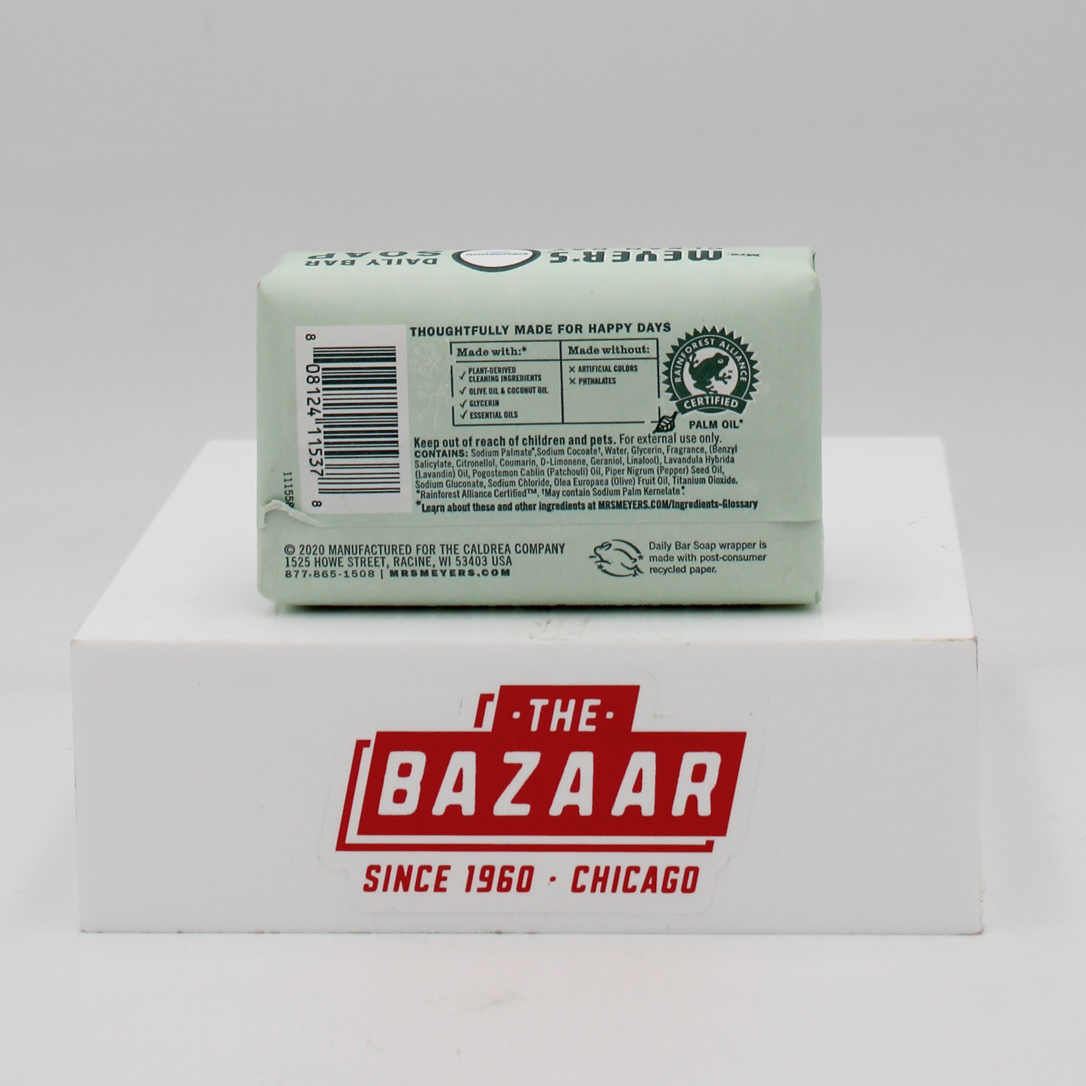 MRS MEYERS BAR SOAP BIRCHWOOD 5.3oz US