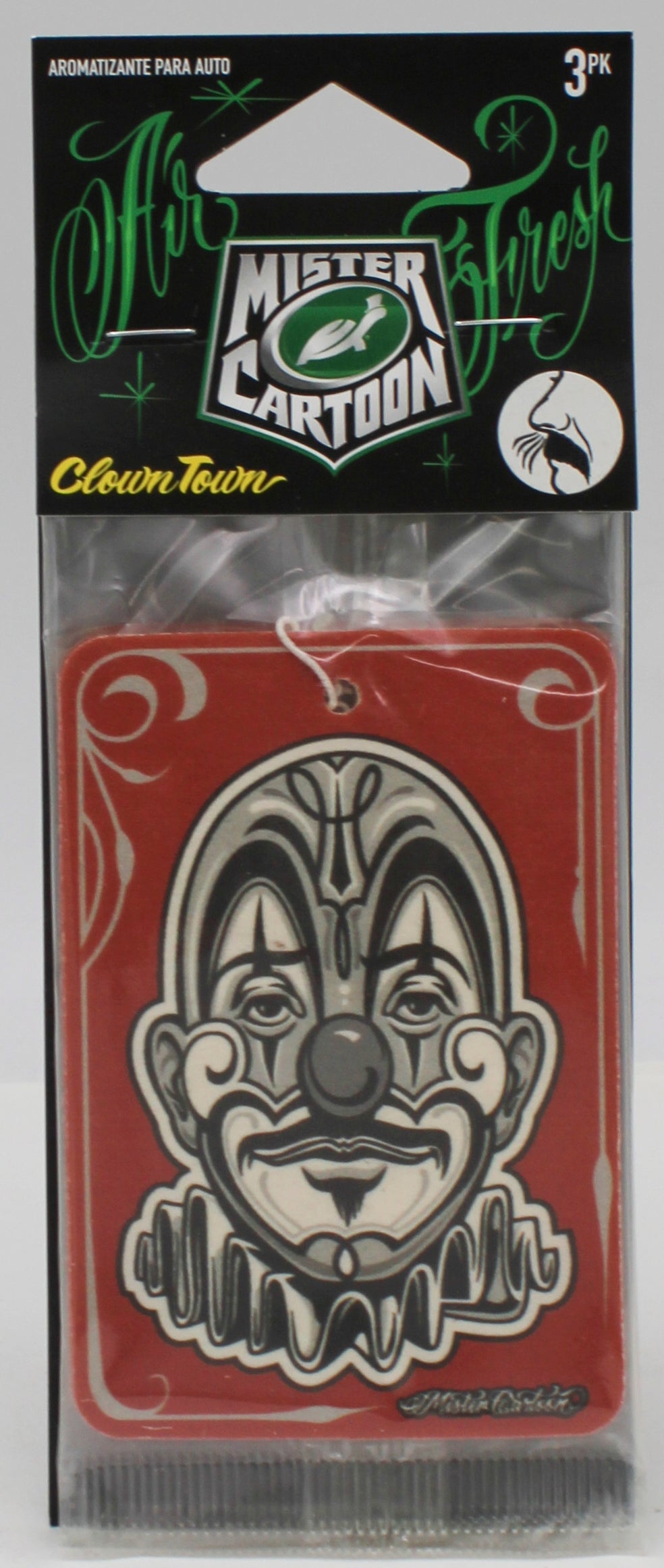 SP TURTLE WAX MISTER CARTOON AUTO AIR FRESHENER 3ct CLOWN TOWN