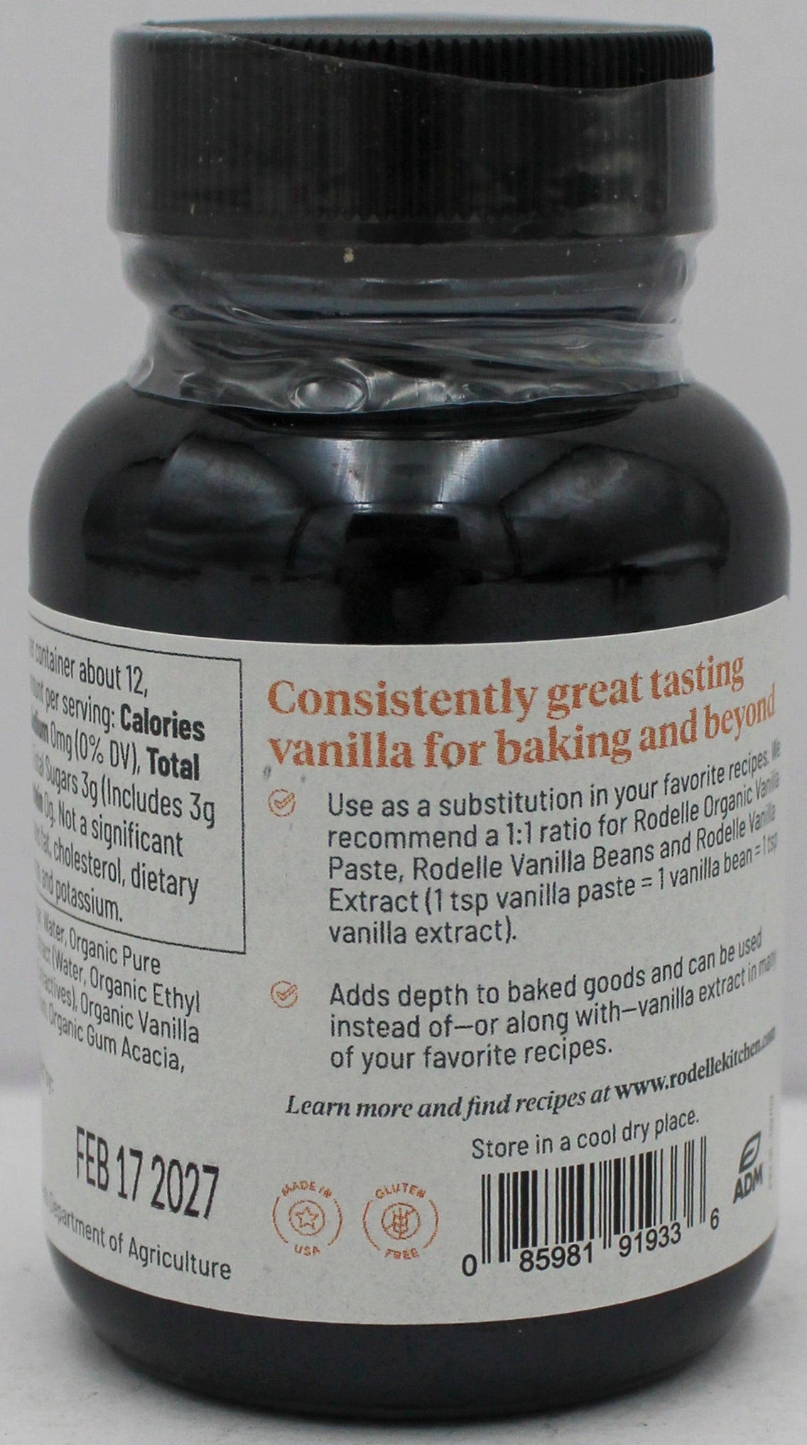 MADAGASCAR BEAN ORGANIC VANILLA PASTE 2 Oz BB 2/17/27