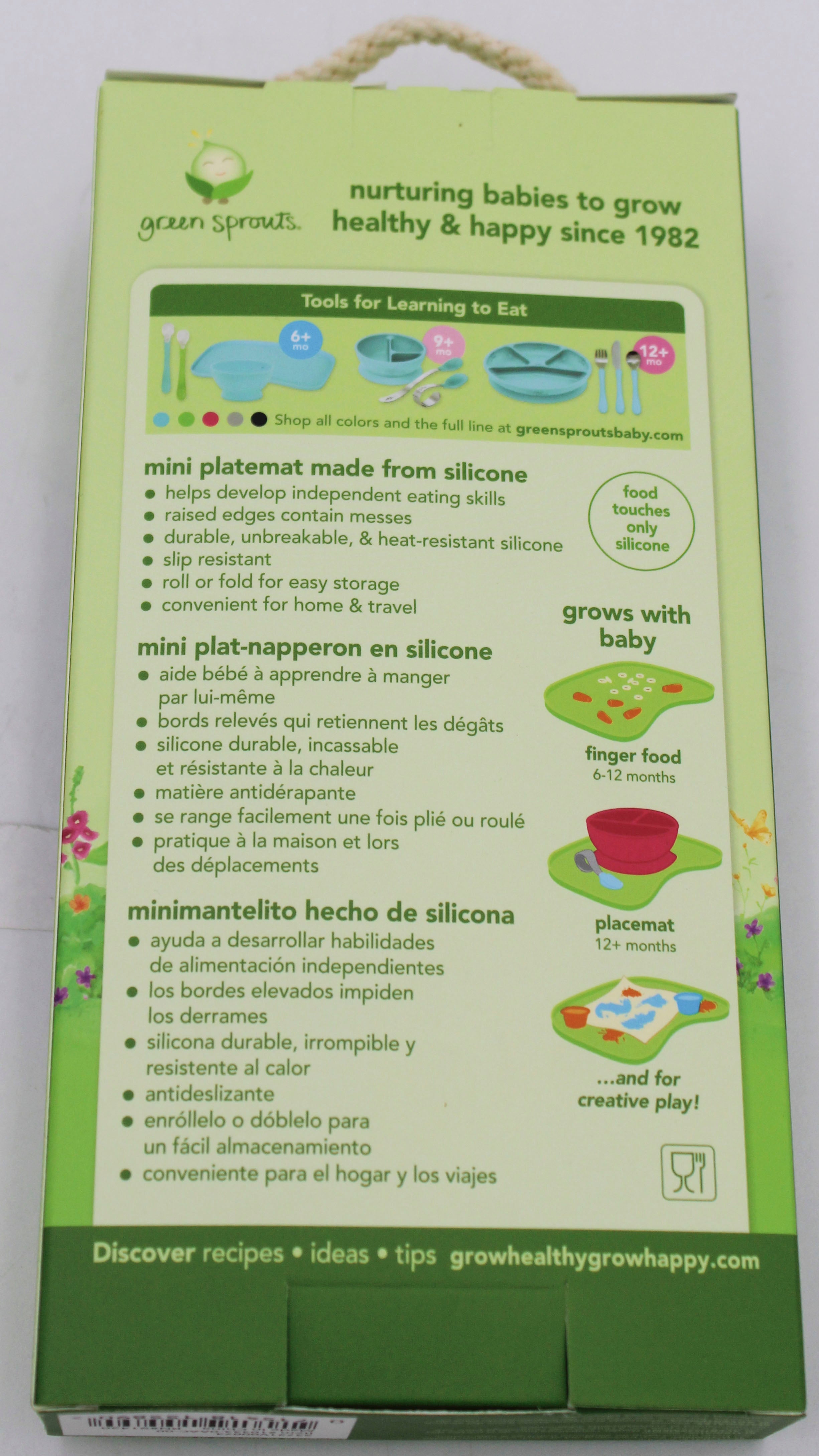 O2COOL FINGER FOOD PLACEMAT - GRAY -6MO+ NI