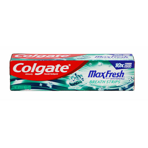 COLGATE MAXFRESH TOOTHPASTE W/BREATH STRIPS 6OZ-CLEAN MINT EXP 5/30/24 NI