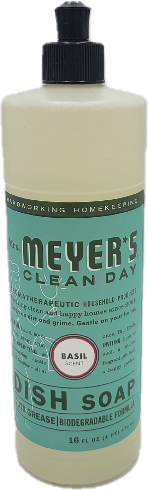 MRS MEYERS LIQUID DISH SOAP 16oz BASIL US