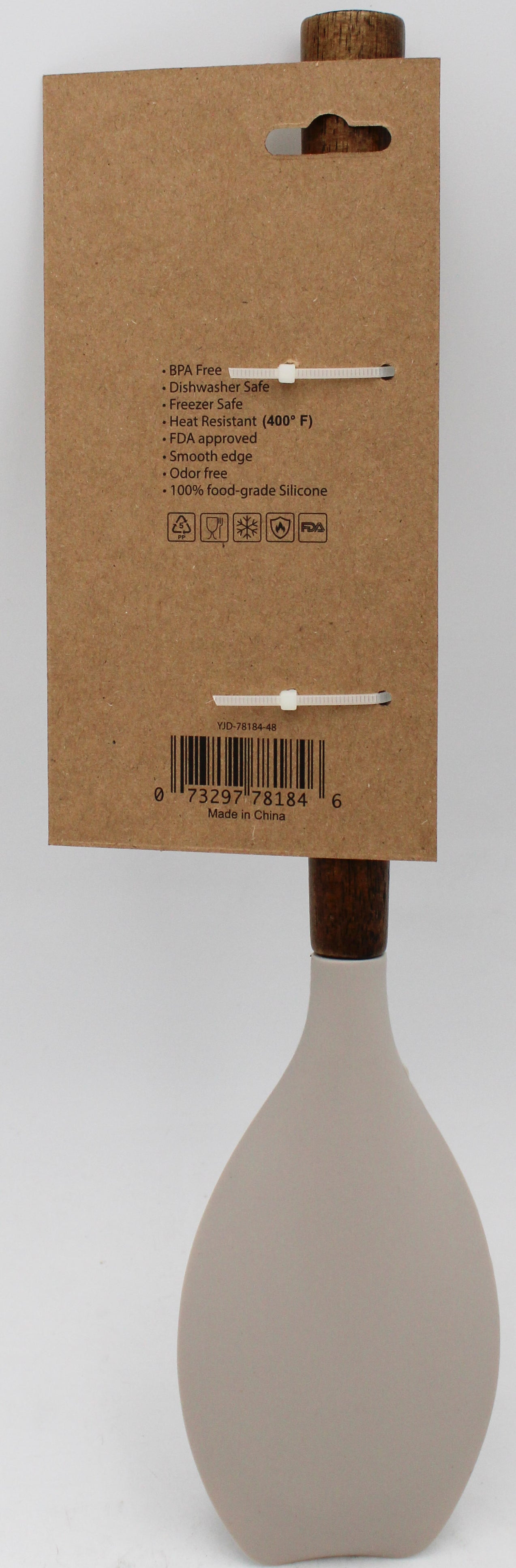 Silicone Spatula Spoon w Acacia Wood