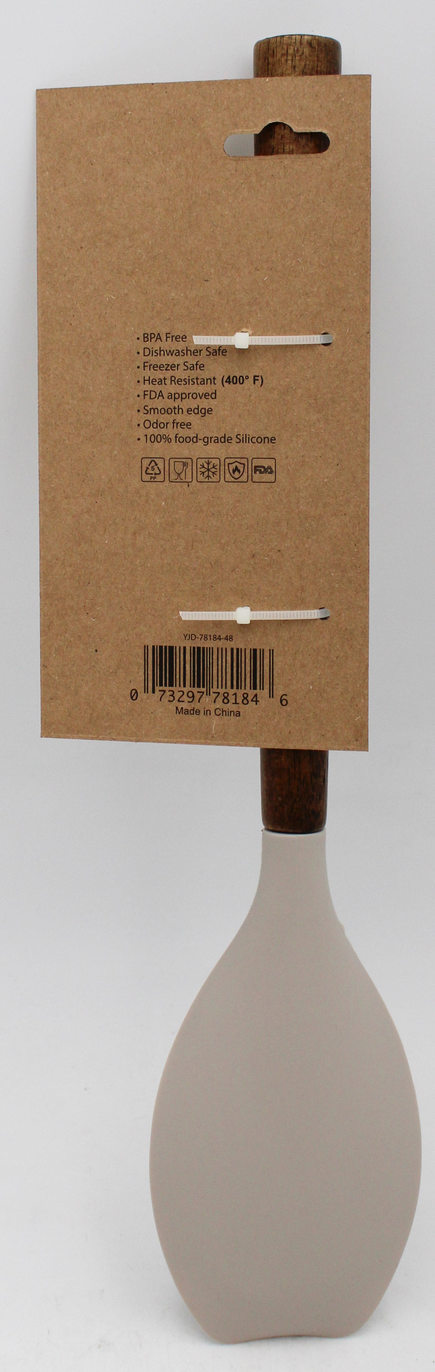 Silicone Spatula Spoon w Acacia Wood