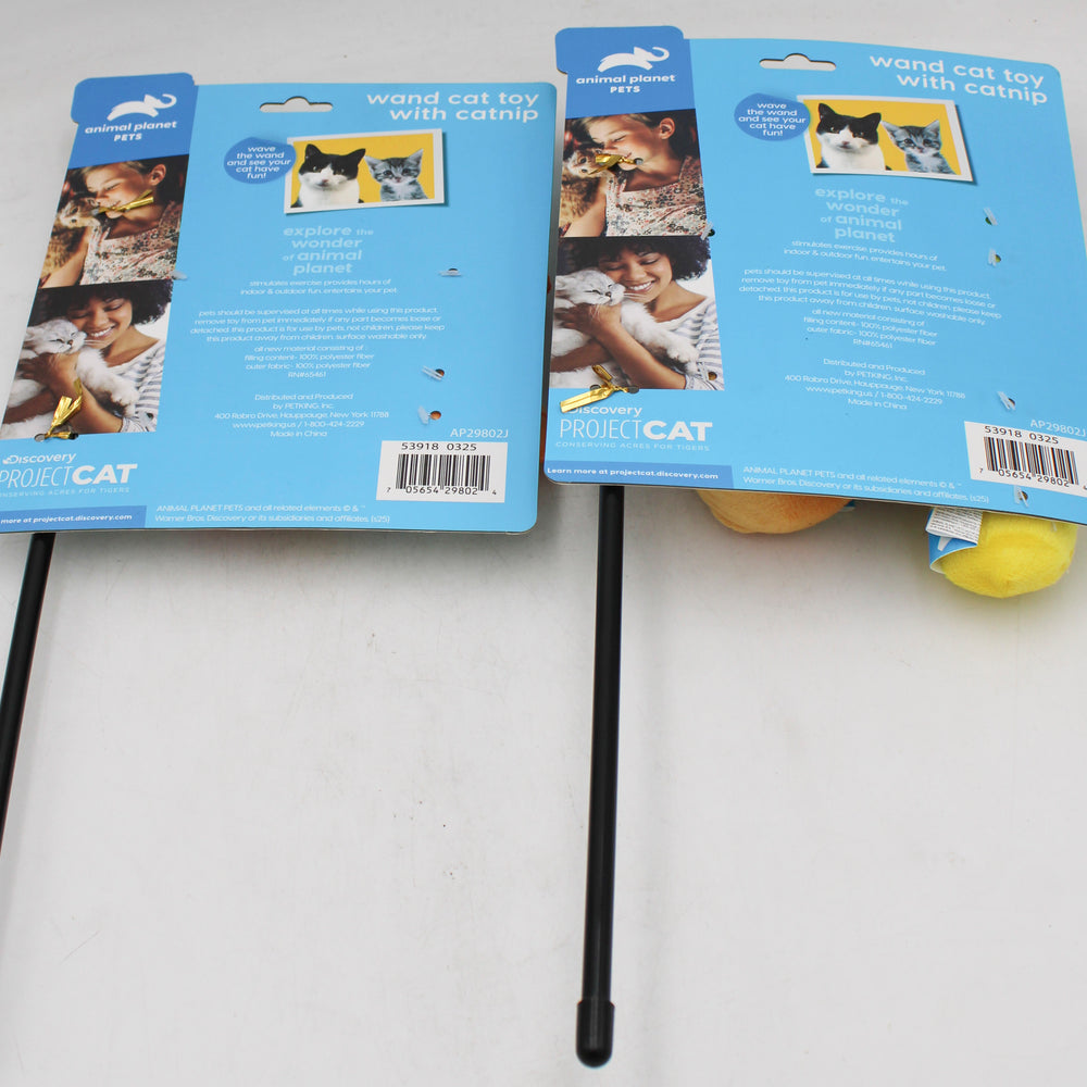 ANIMAL PLANET 4PC WAND CAT TOY W/CATNIP