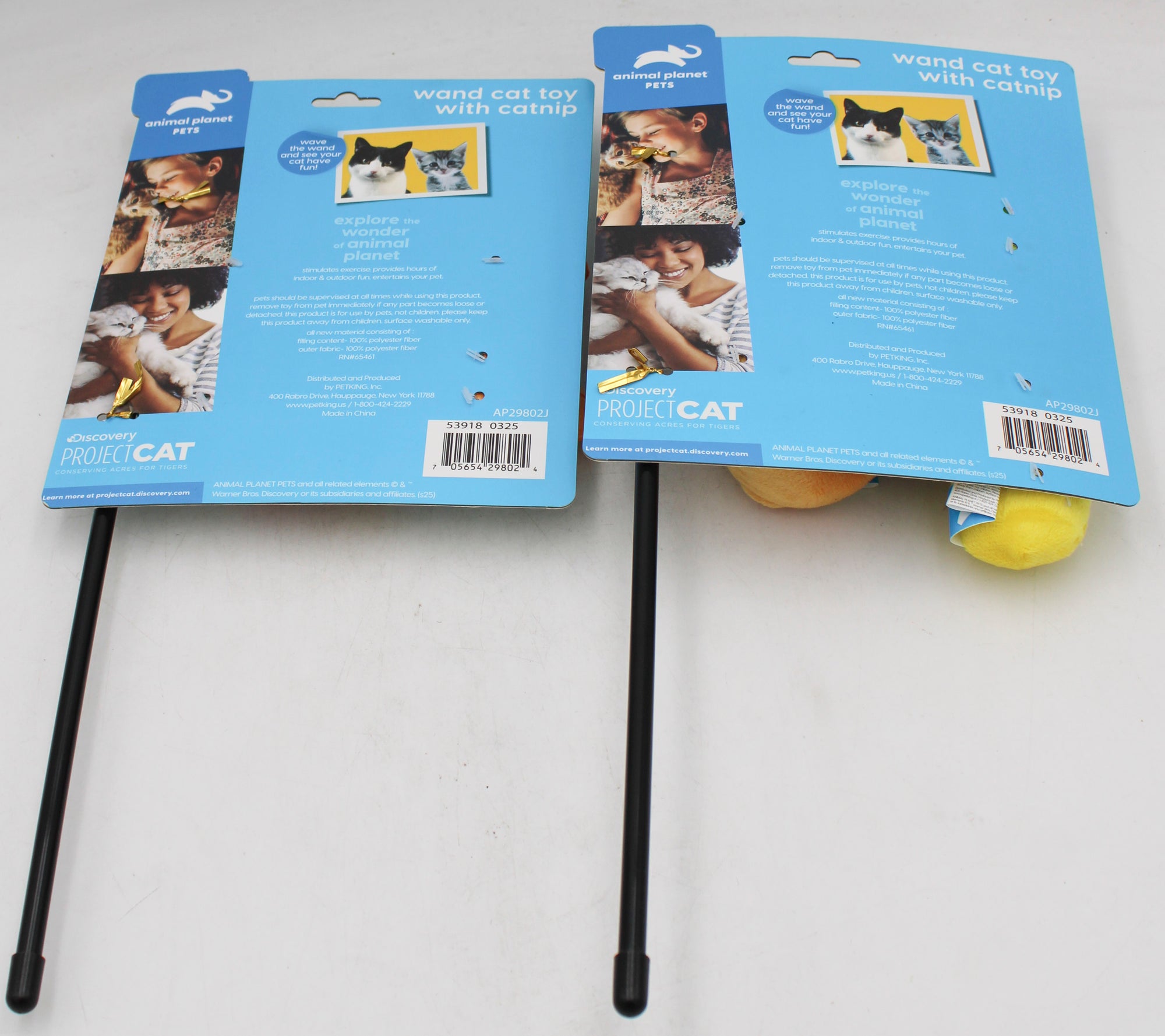 ANIMAL PLANET 4PC WAND CAT TOY W/CATNIP