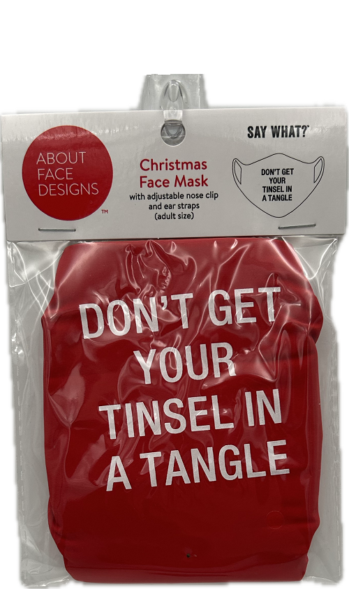 TINSEL IN A TANGLE FACE MASK