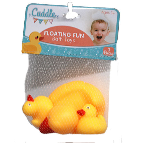 EVRIHOLDER CUDDLE CLUB TOY BATH DUCKS 3PCS NI