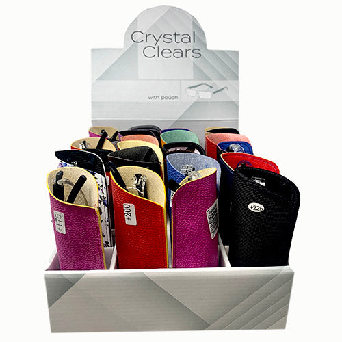 CRYSTL CLEAR READING GLASSES-ASST