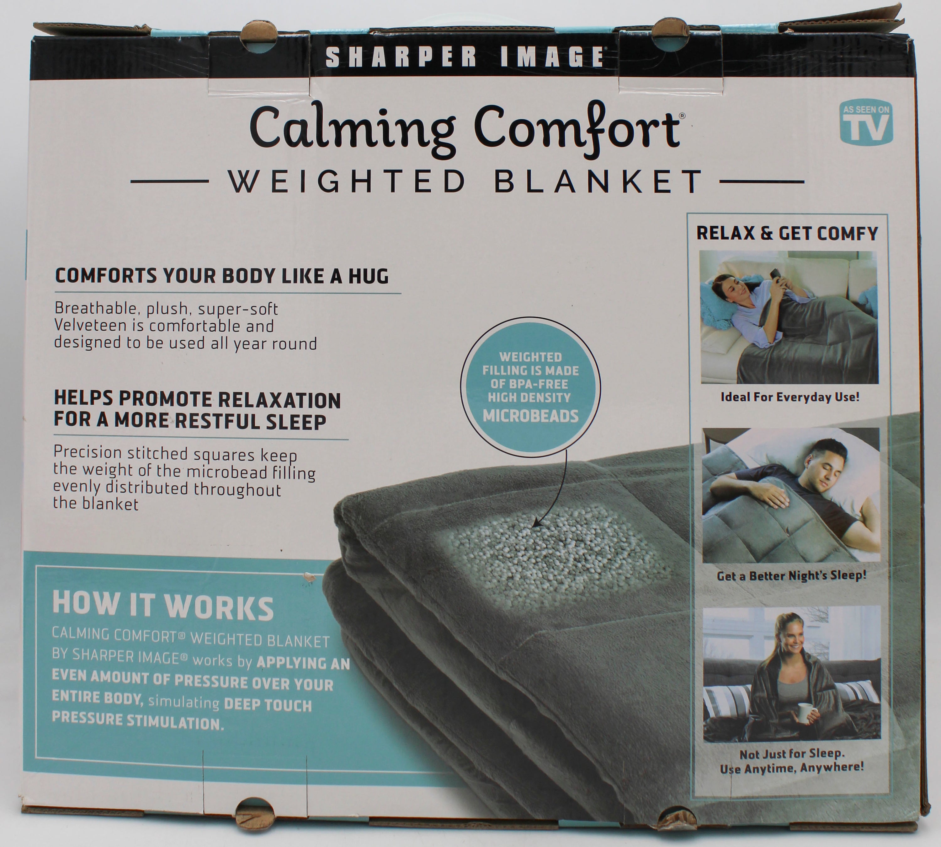 SHAPR IMGE WGHTD BLANKT 15LB-GRY.