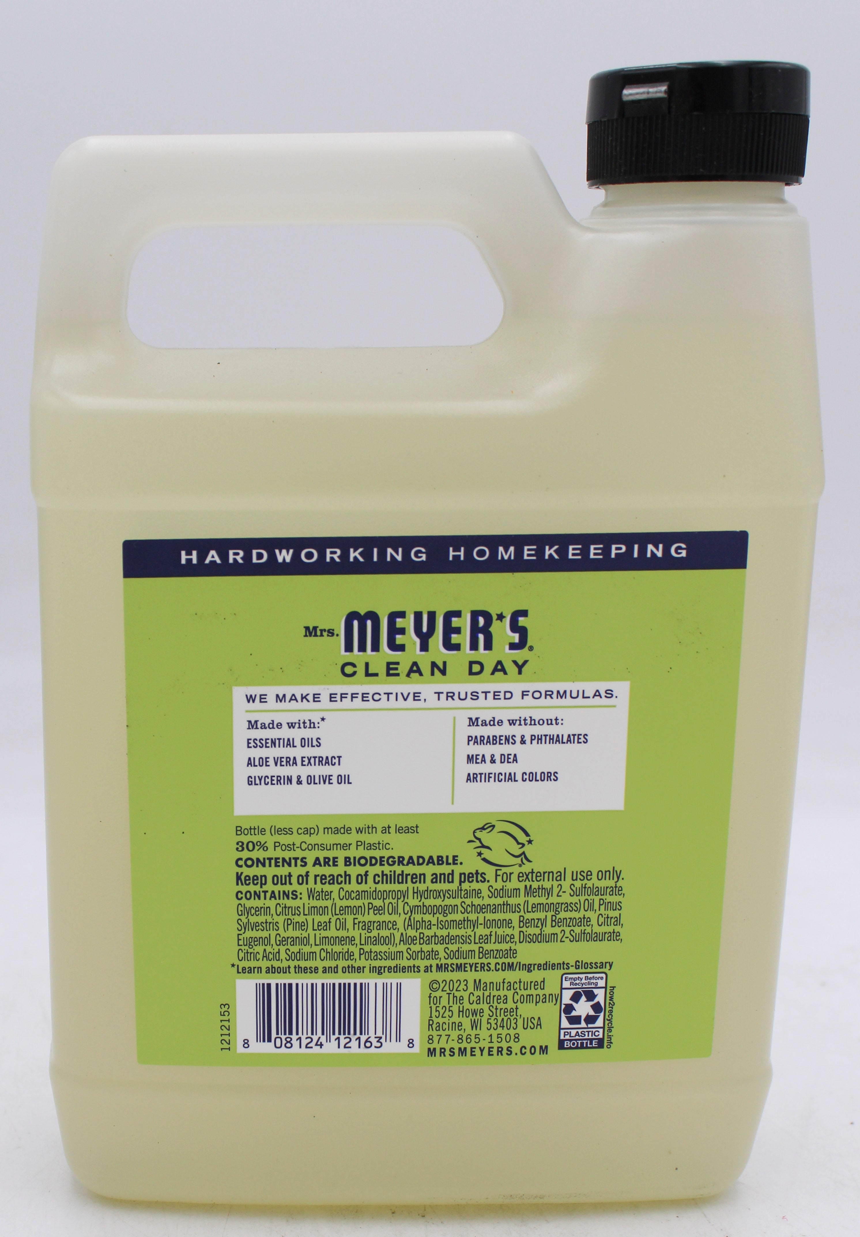 SP MEYERS HAND SOAP REFILL LEMON VERBENA SCENT 33oz