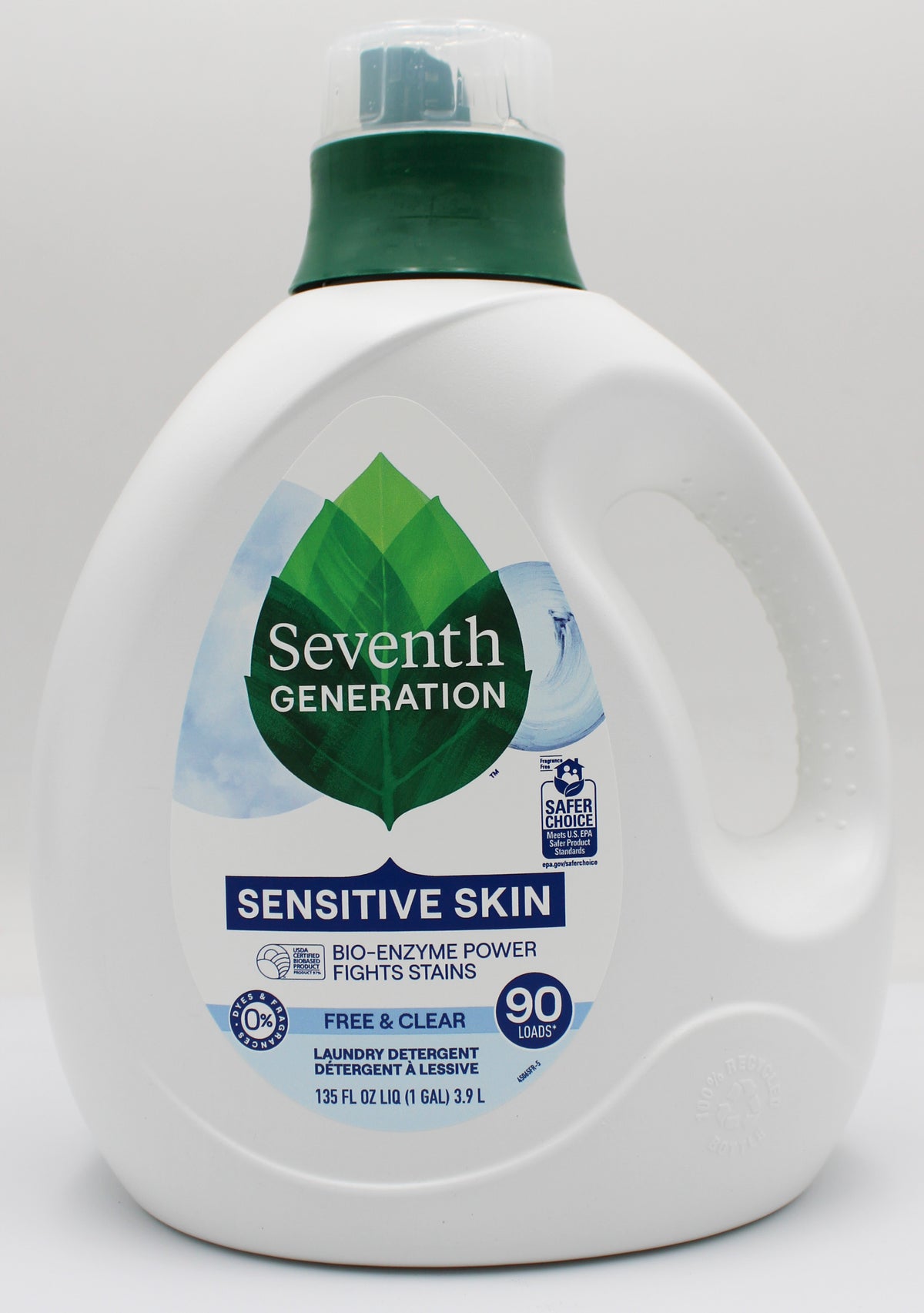 SEVENTH GENERATION LIQUID LAUNDRY DETERGENT FREE CLEAR 135oz