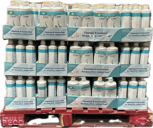 DOVE SHAMPOO/CODITIONER 40oz 2PACK DAILY MOISTURE 180CT PALLET DISPLAY