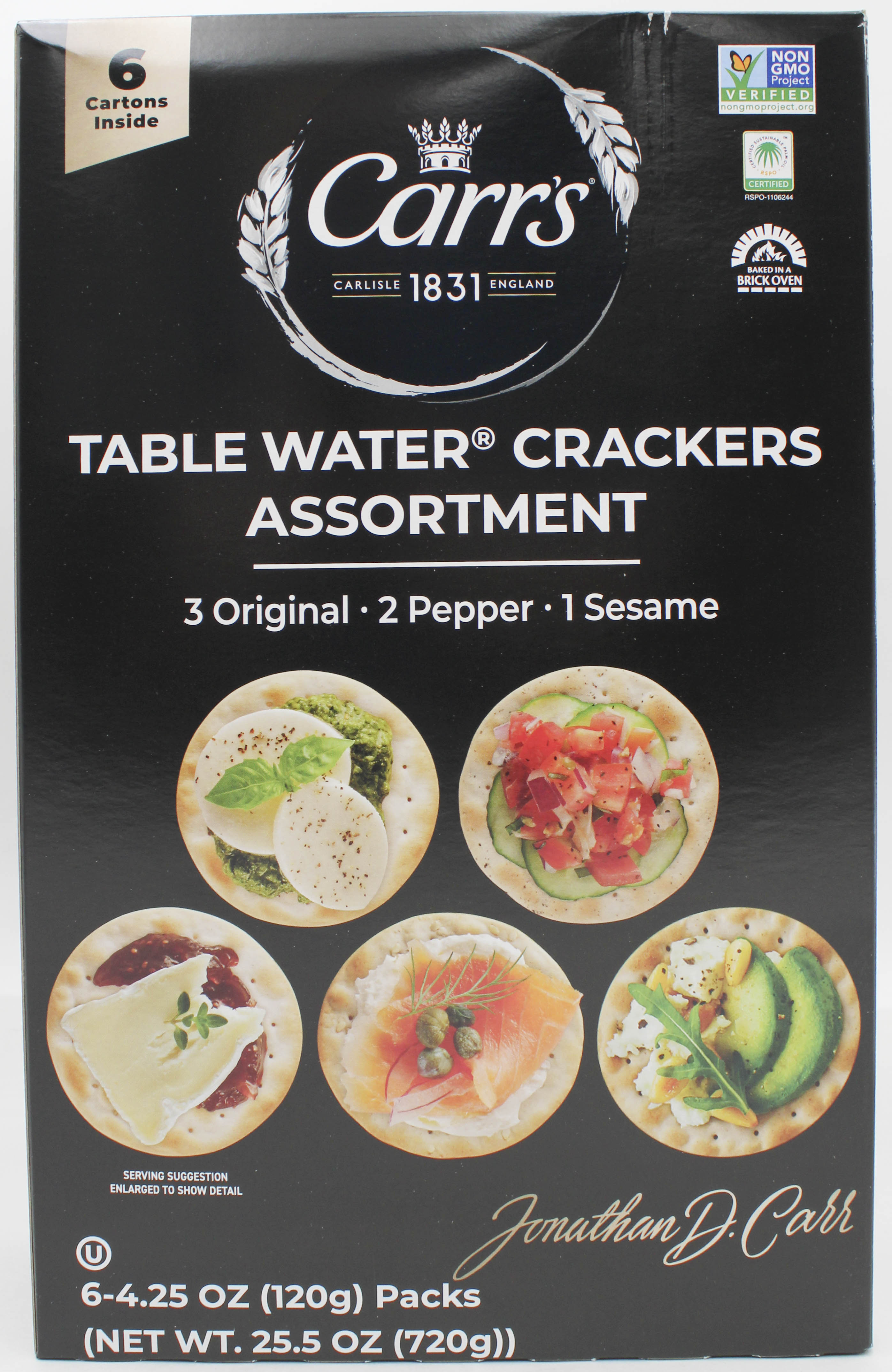 CARR'S CRACKERS VARIETY CLUB PACK PREMIUM ASSORTMENT 25.5 Oz NI BB 10/16/2026