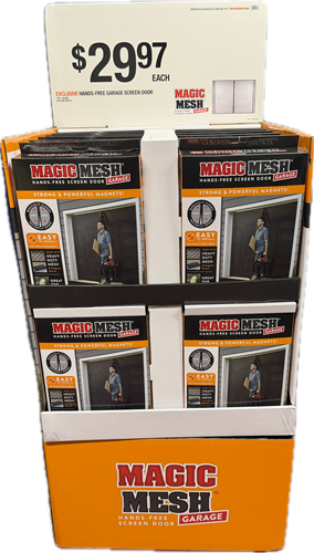 MAGIC MESH GARAGE DOOR HANDS FREE SCREEN NI