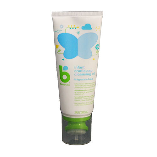 HOLD BABYGANICS INFANT CRADLE CAP CLEANSING OIL 3OZ.-FRAGRANCE FREE EXP 4/23