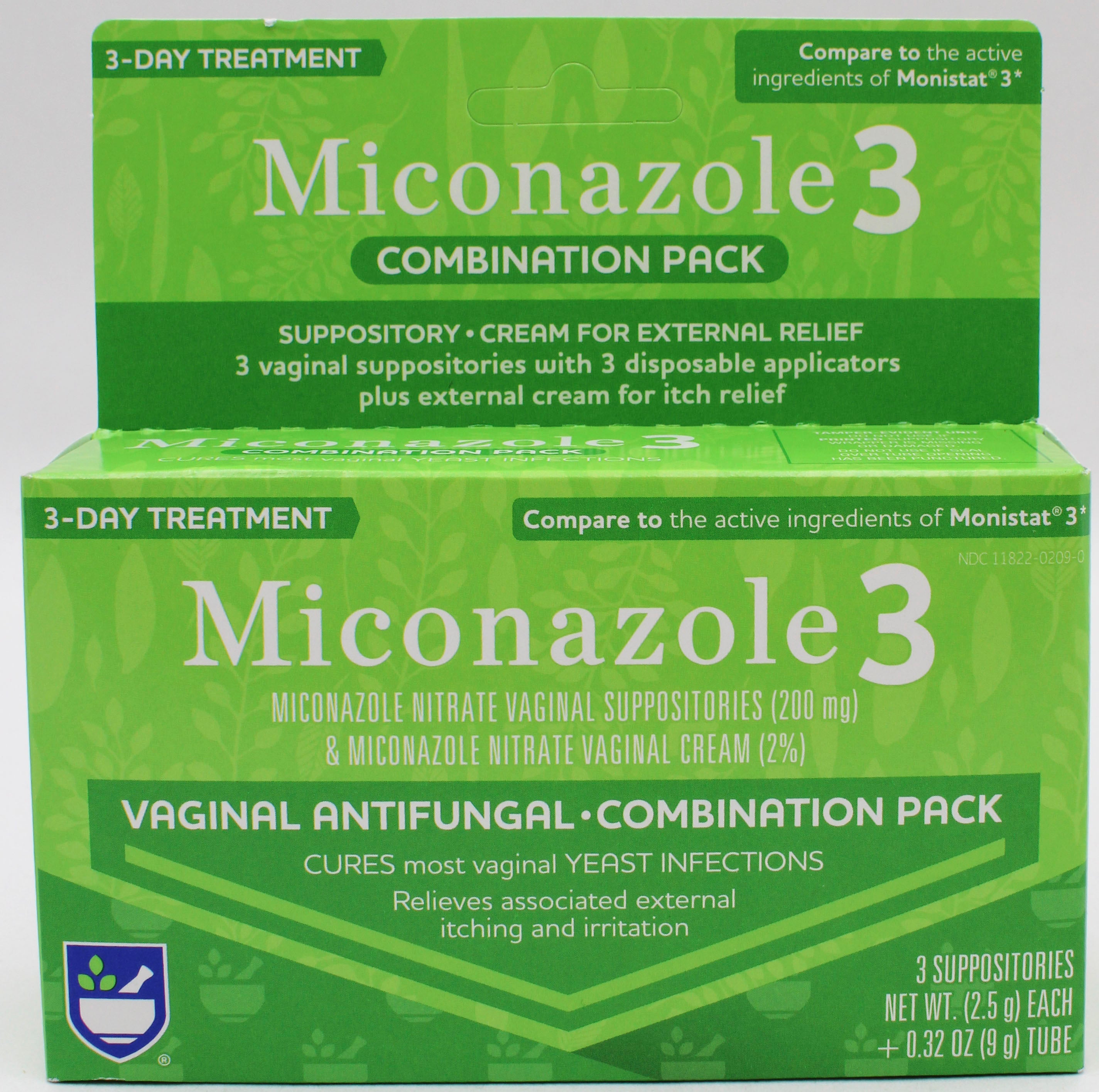 RITE AID MICONAZOLE 3-DAY FEMININE CARE COMBO PACK EXP 9/30/2027 COMPARES TO Monistat