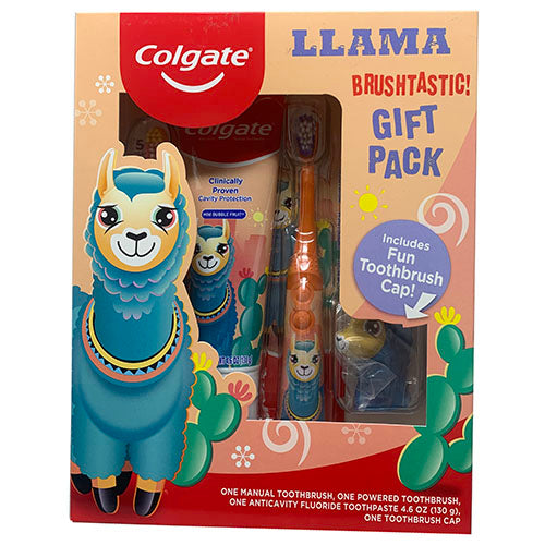 Kid Oral Care Kit 4pc Llama Design | Wholesale Pack