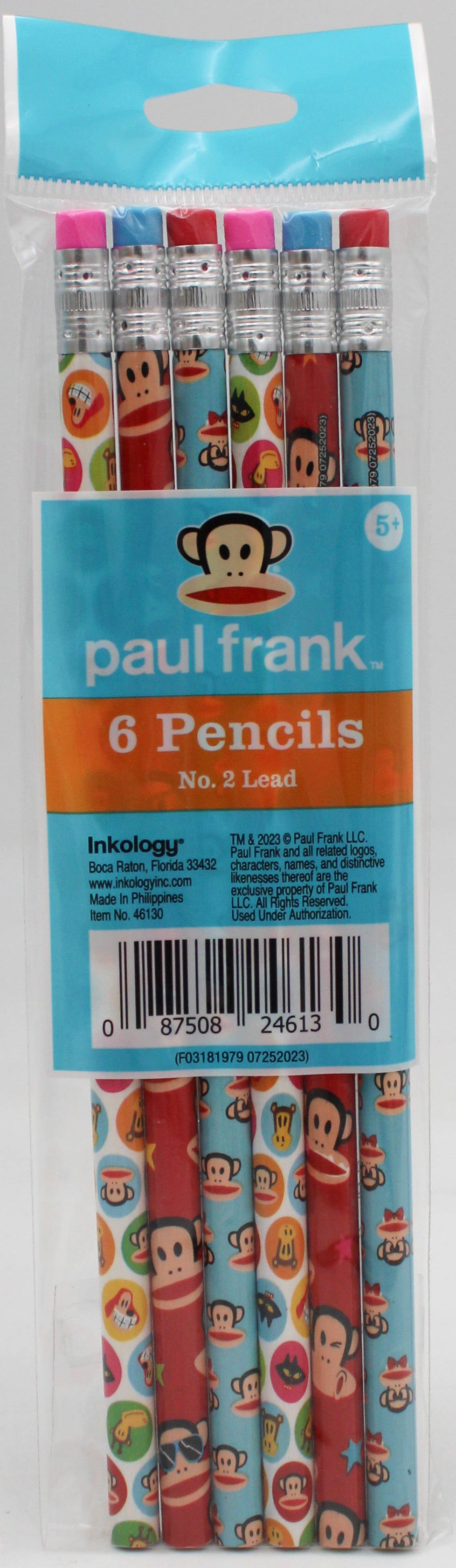 PAUL FRANK 6 CT PENCIL