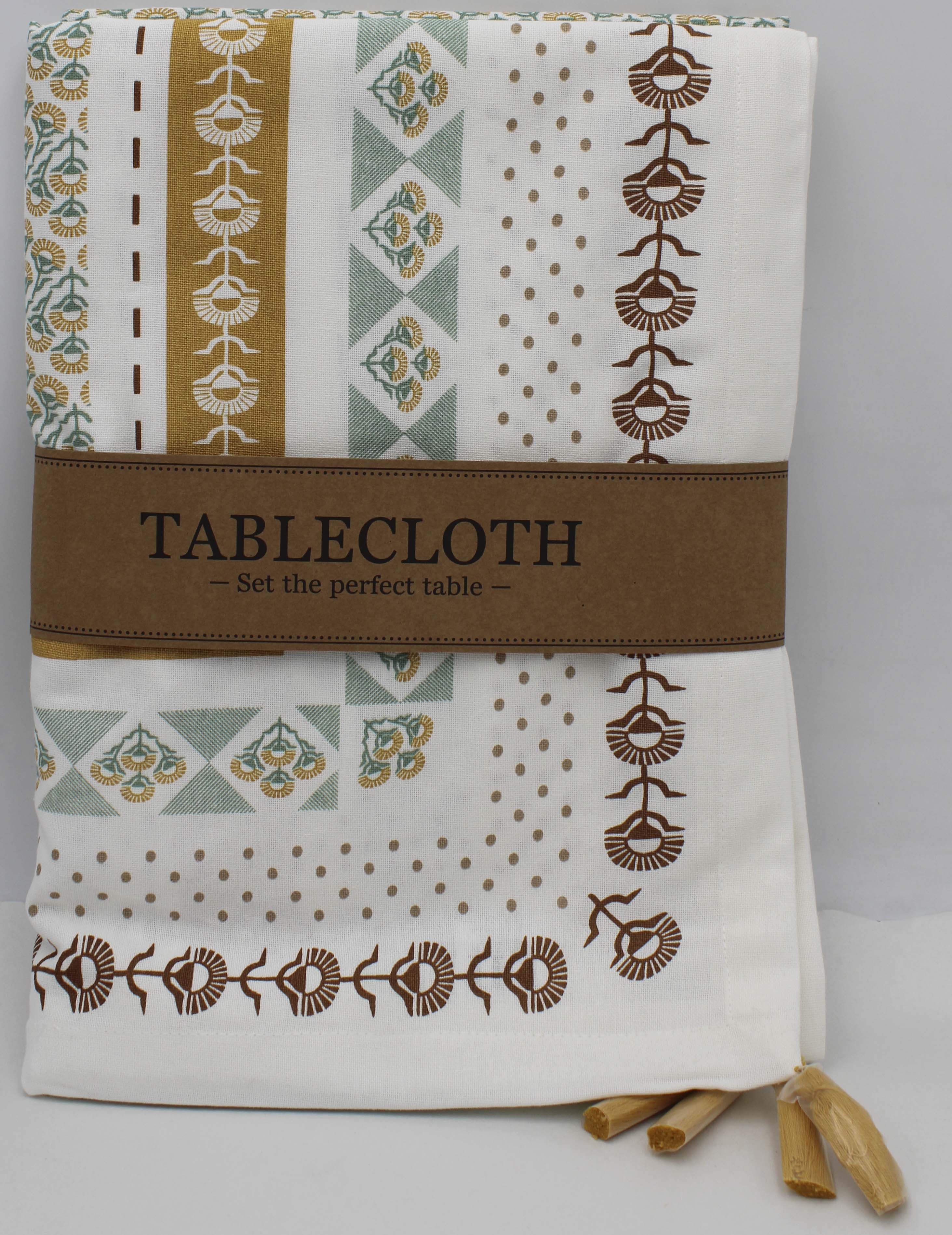 TABLECLOTH -  60 X 84 GOLDEN GARDENS PRINTED