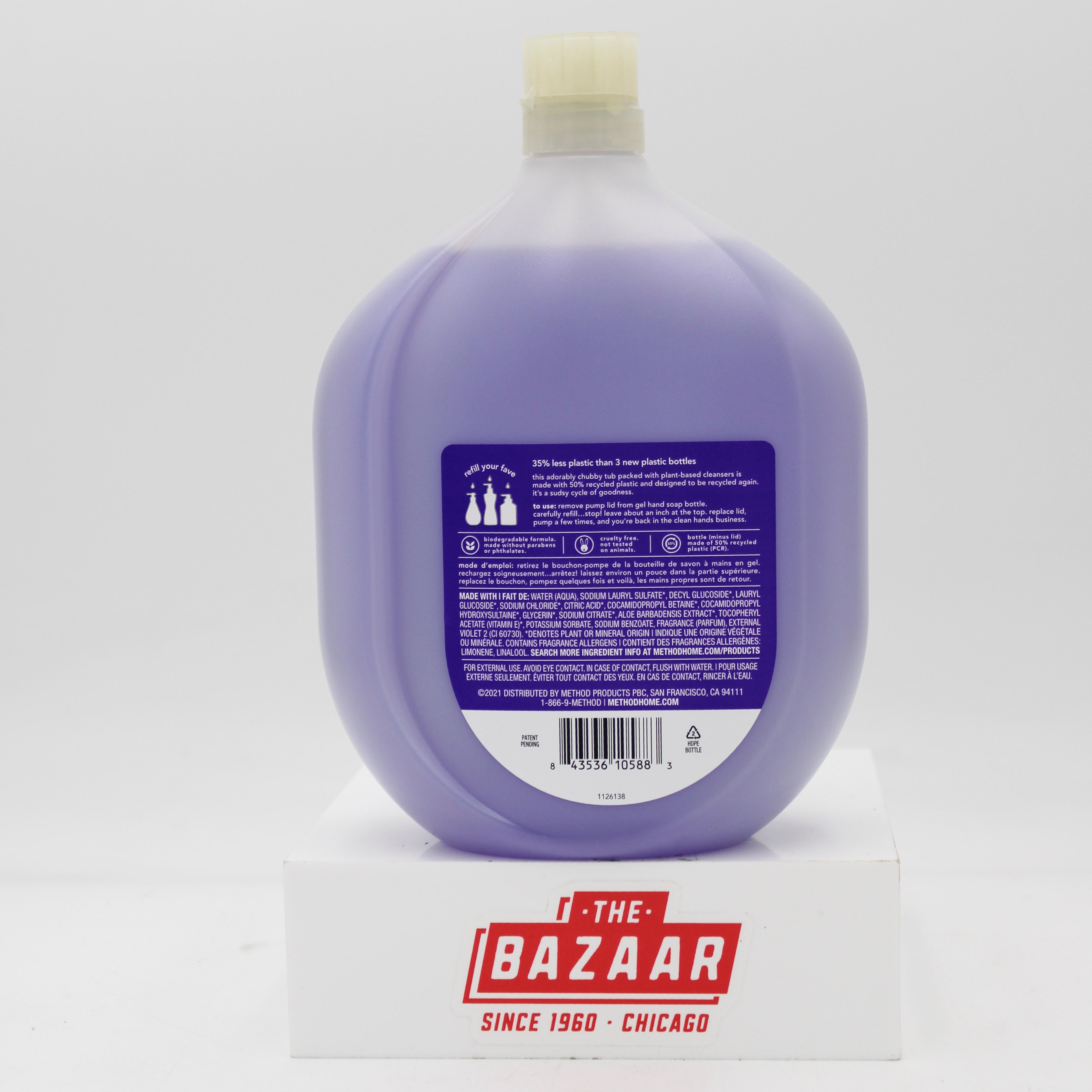 METHOD GEL HAND WASH FRENCH LAVENDER REFILL 34floz US
