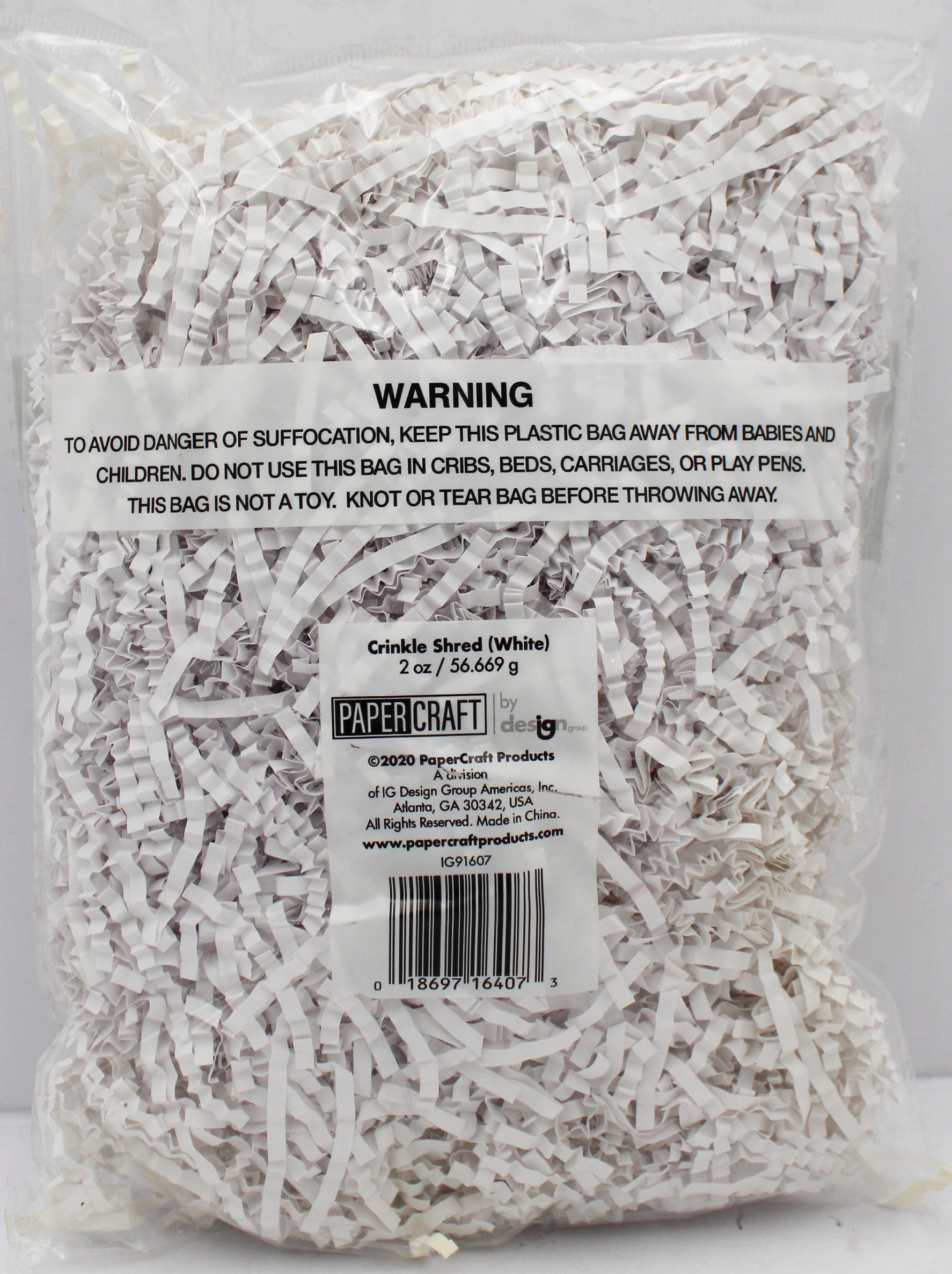 GIFT PAPER SHRED 2OZ - WHITE
