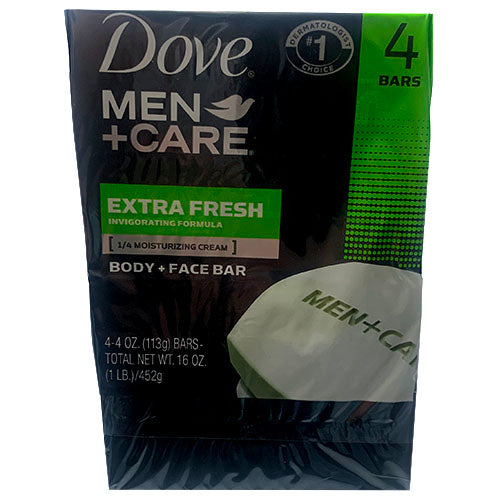 DOVE MEN+CARE SOAP 4oz/4CT-XFRESH