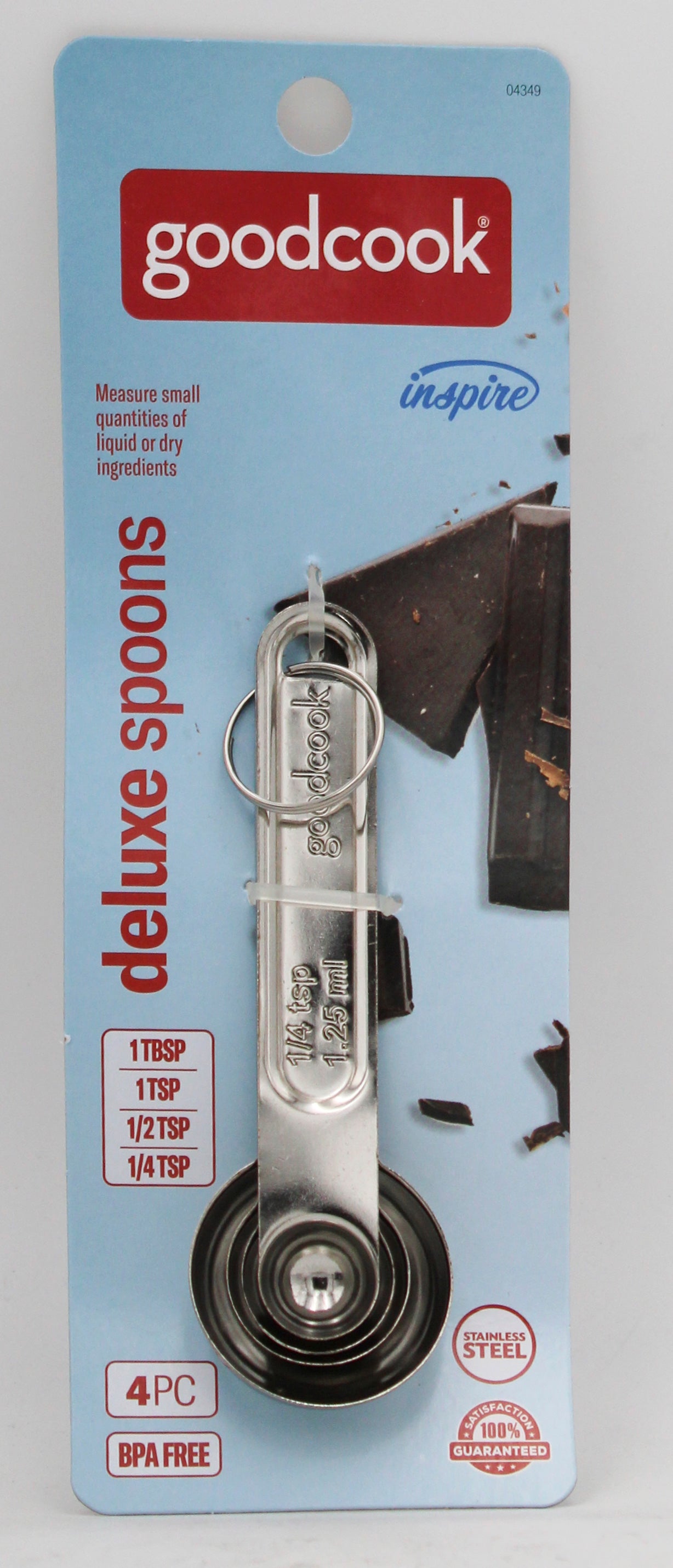 GOOD COOK 4CT MEASURING SPOONS