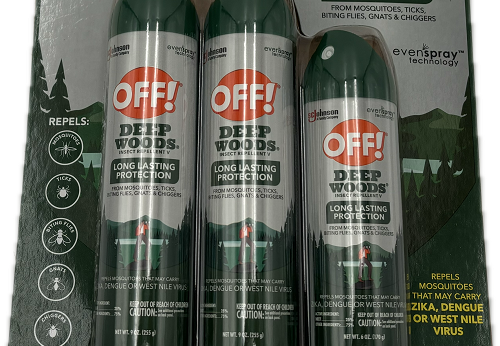 OFF! DEEP WOODS 3PACK  2-9oz/1-6oz LONG LASTIN PROTECTION 98CT PALLET DISPLAY US