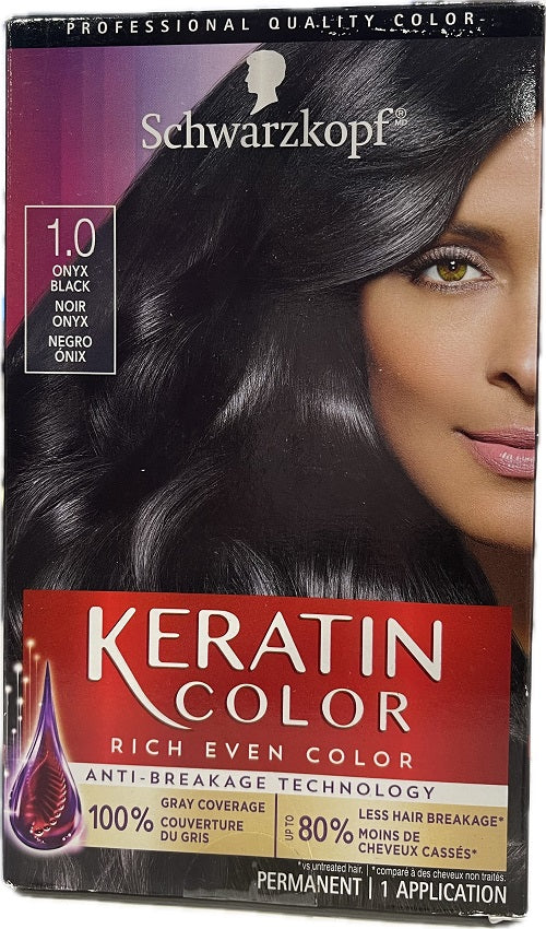 SP SCHWARZKOPF KERATIN COLOR ONYX BLACK 1.0