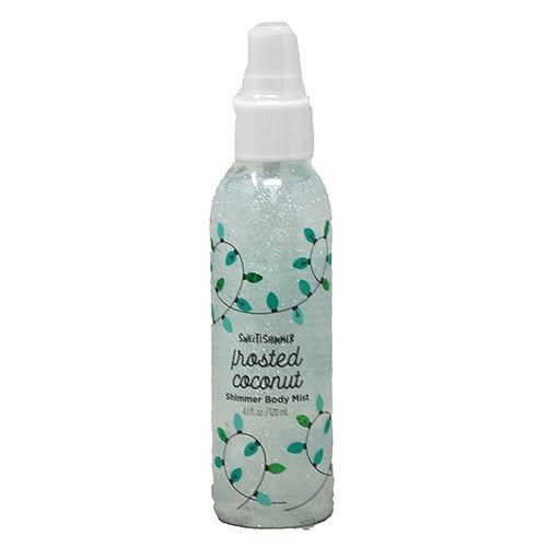 SWEET & SHIMER 4.1OZ GLITTER BODY MIST FROSTED COCONUT(PP4.99)