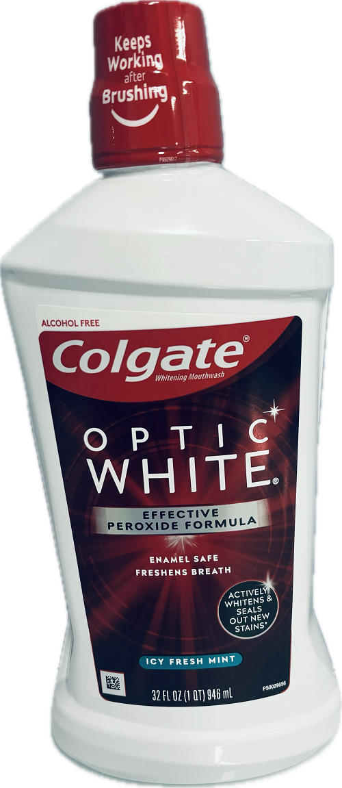 COLGATE MOUTHWASH OPTIC WHITE HIGH IMPACT WHITE 32oz ICE FRESH MINT  NI