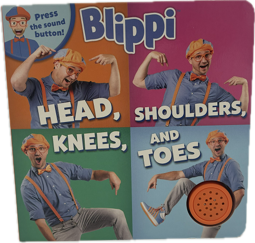 BLIPPI: HEAD, SHOULDERS, KNEES, AND TOES - BOARD BOOK  PP$9.99 US / $11.99 12pgs