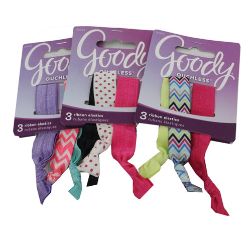 GODDY Ribbon Elastics Assorted 3-Pack Wholesale
