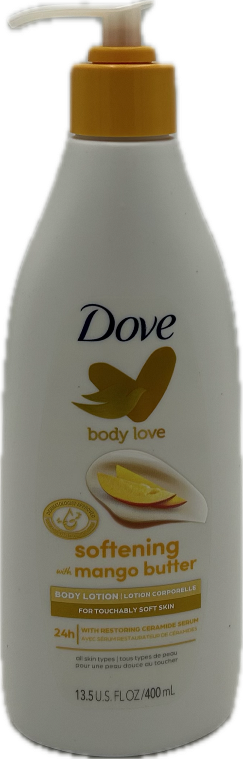 DOVE BODY LOTION SOFTENING MANGO 13.5oz/400ml