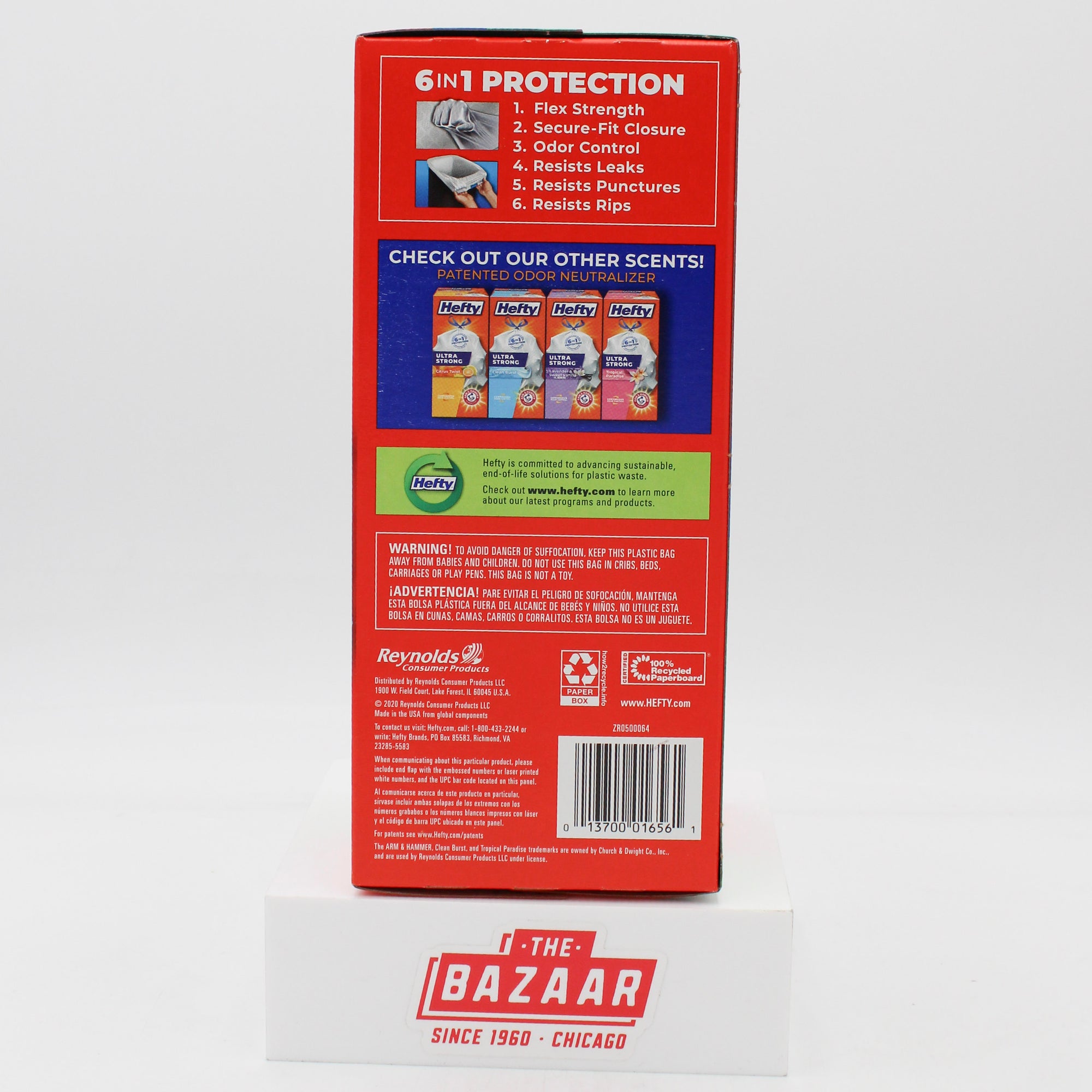 HEFTY ULTRA STRONG CRISP ORCHARD APPLE 13GAL TRASH BAGS 40CT