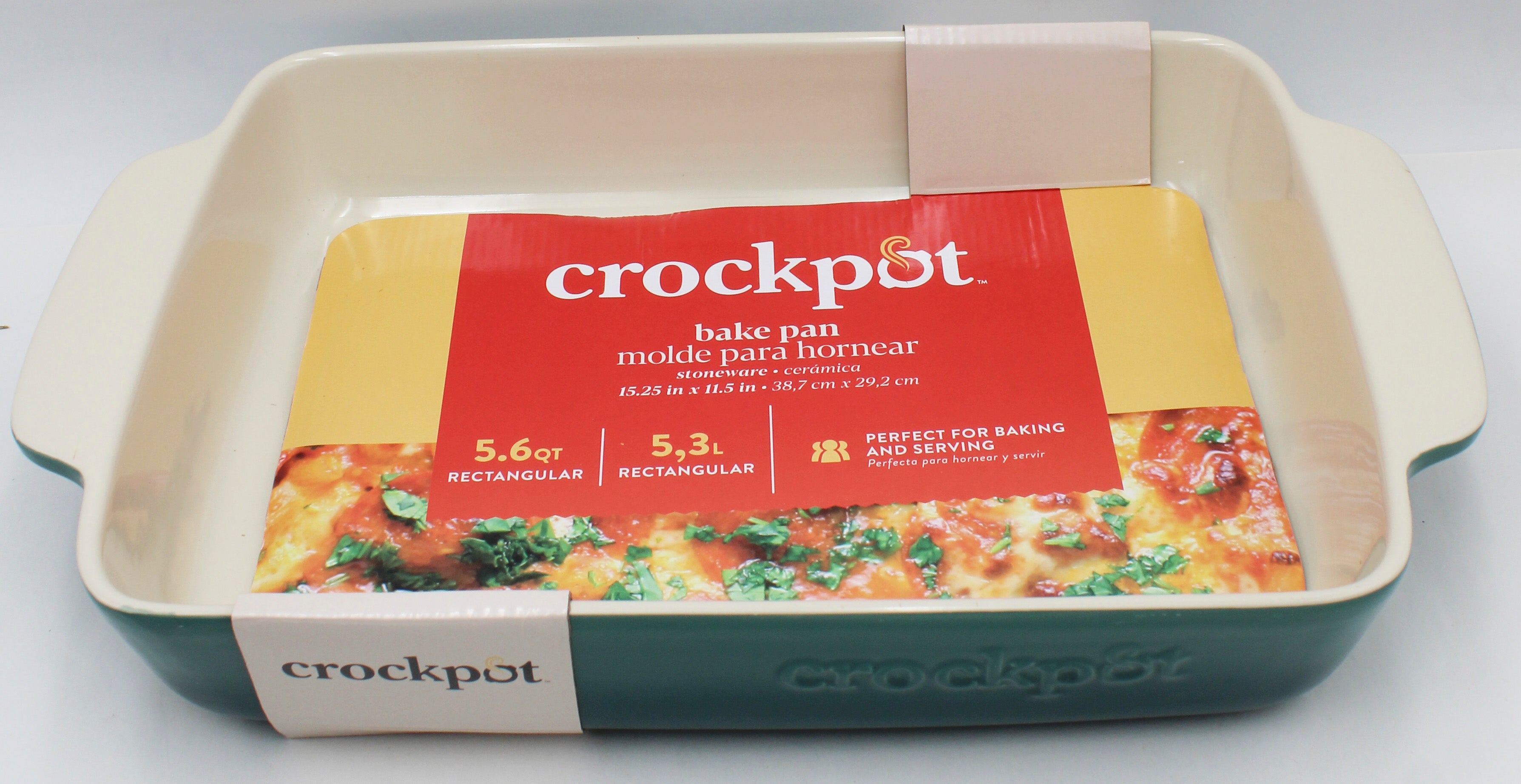 CROCKPOT 5.6QT BAKEWARE - TEAL STONEWARE NI