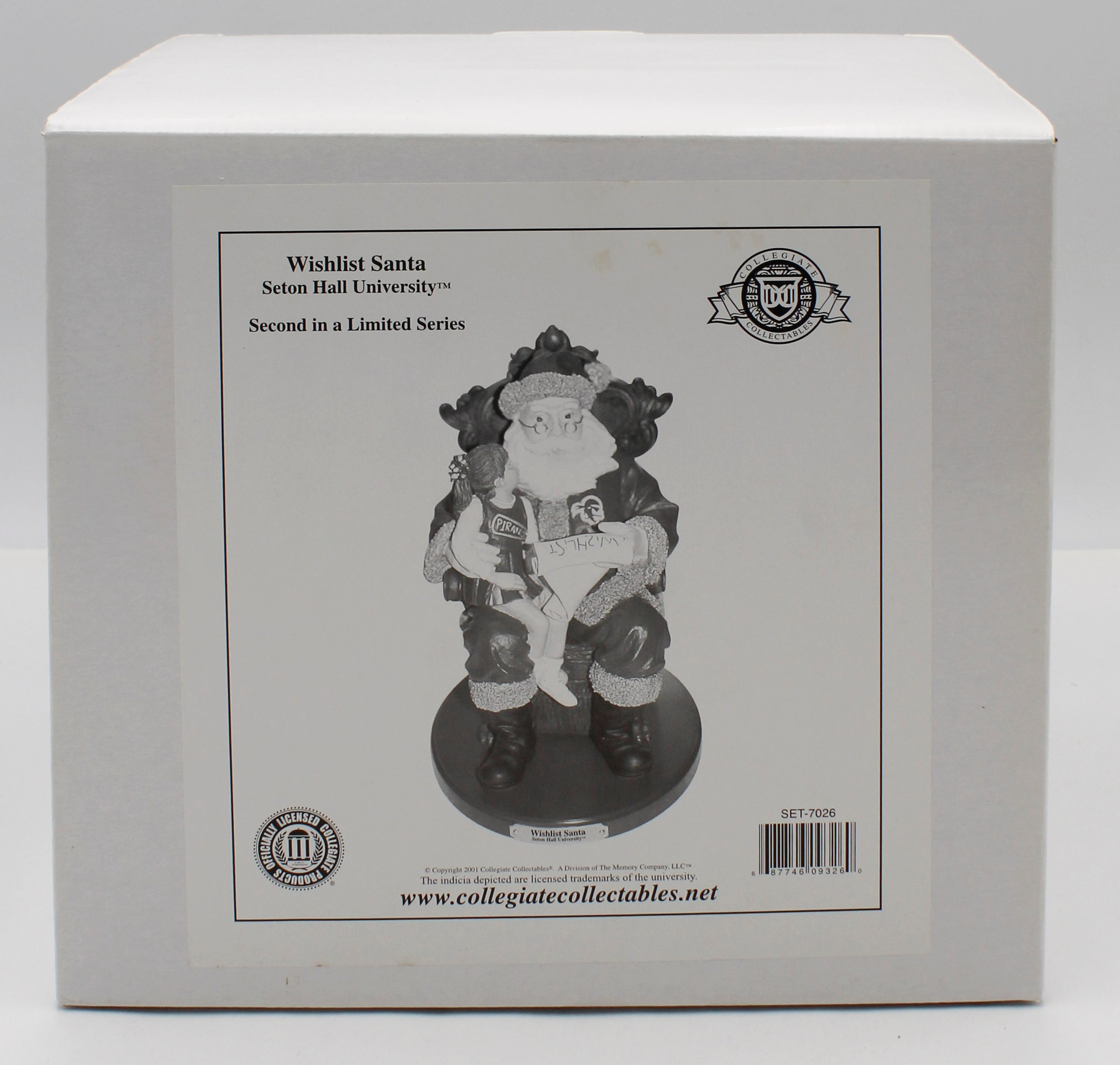 SANTA FIGURINE - SETON HALL PIRATES