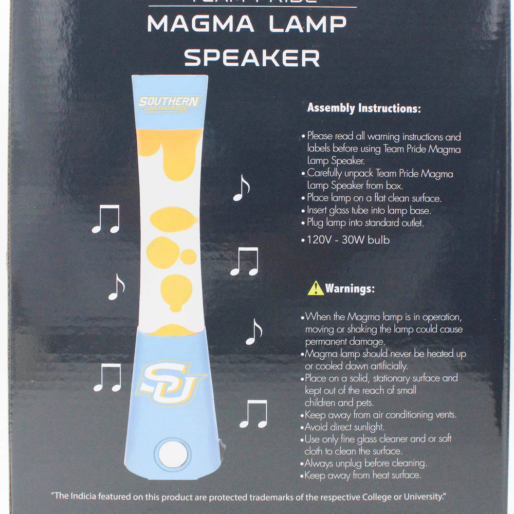 NCAA SOUTHERN JAGUARS LAVA LAMP SPEAKER -16.5"