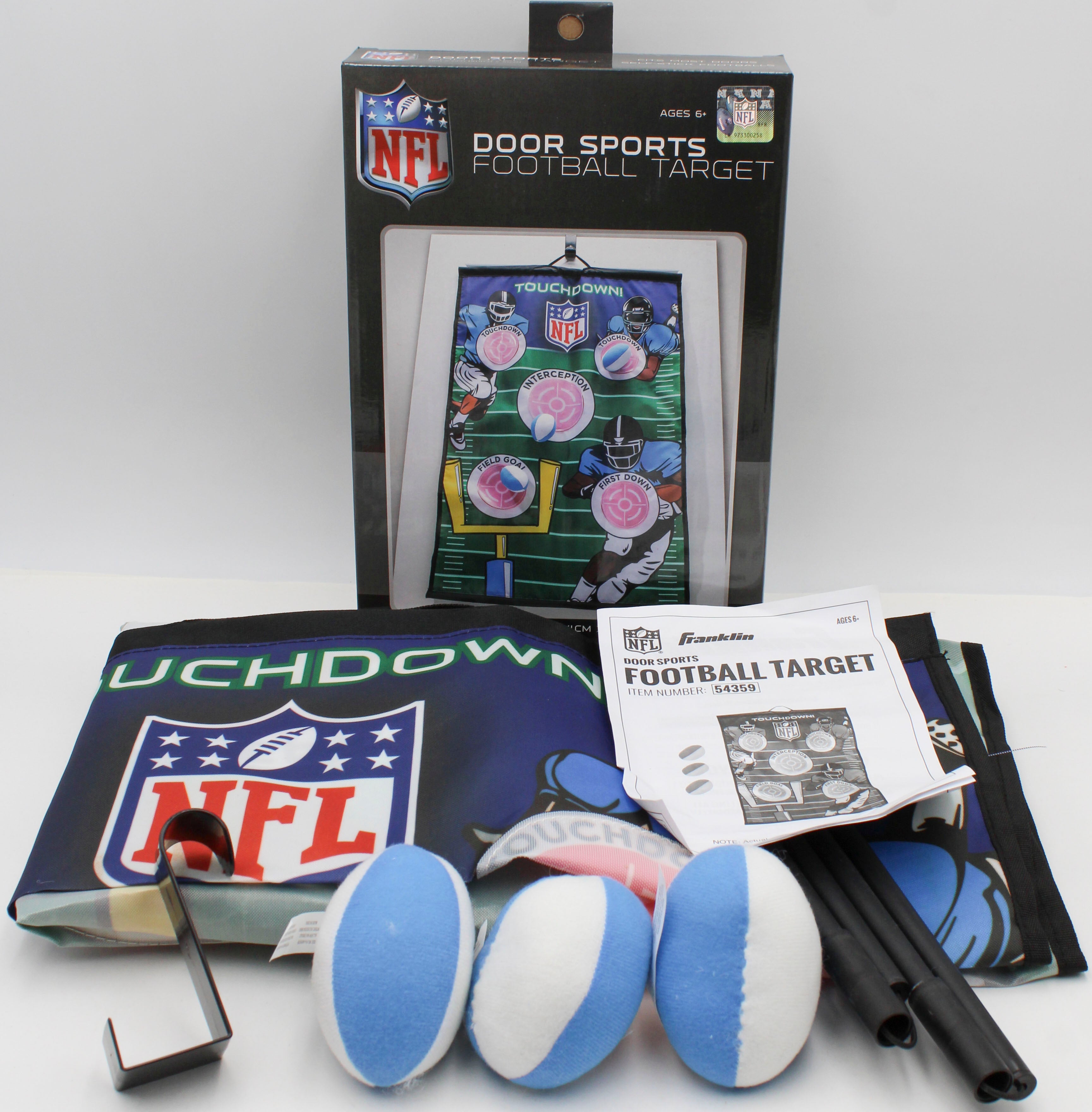 NFL FRANKLIN FOOTBALL DOOR TARGET SET