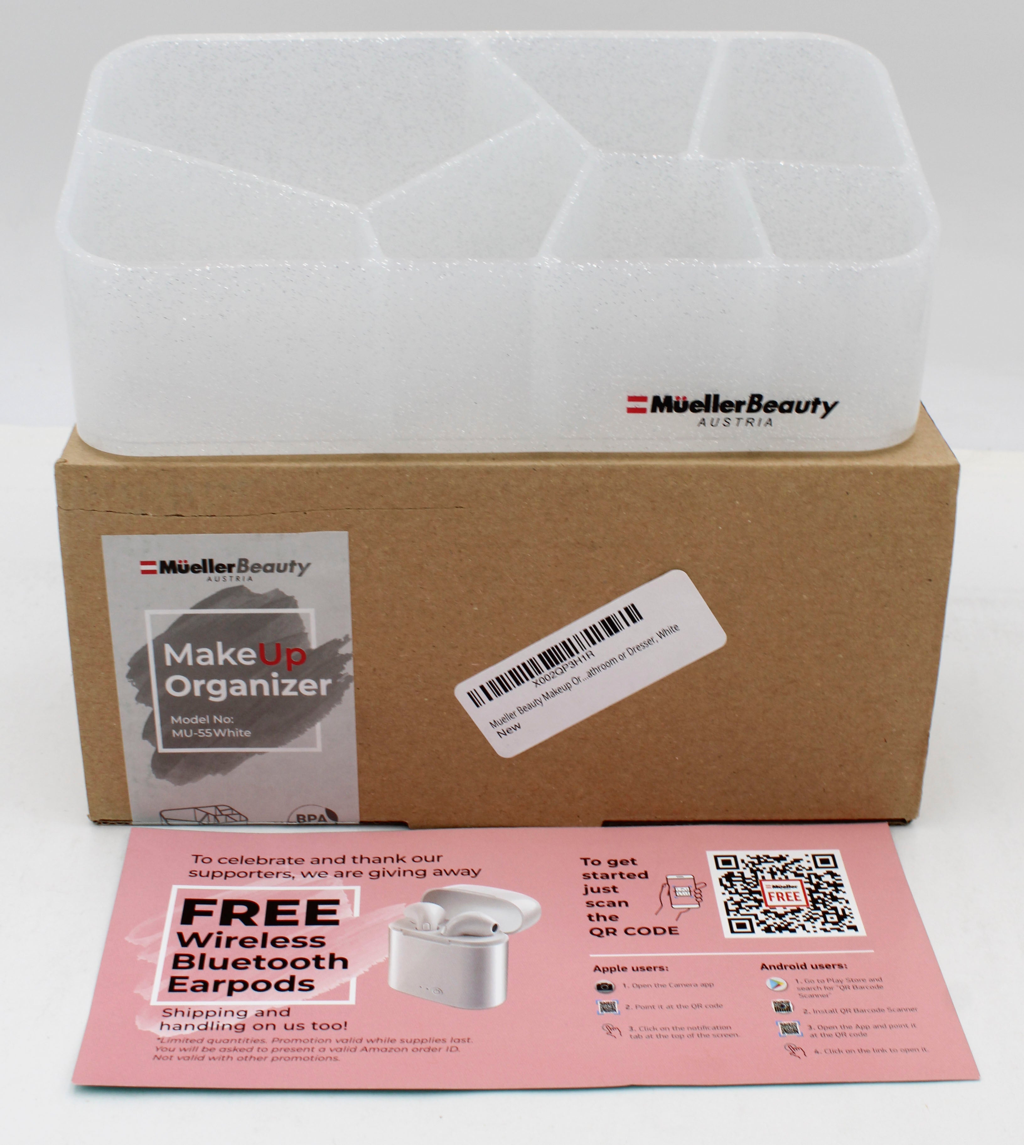 MAKEUP ORGANIZER WHITE