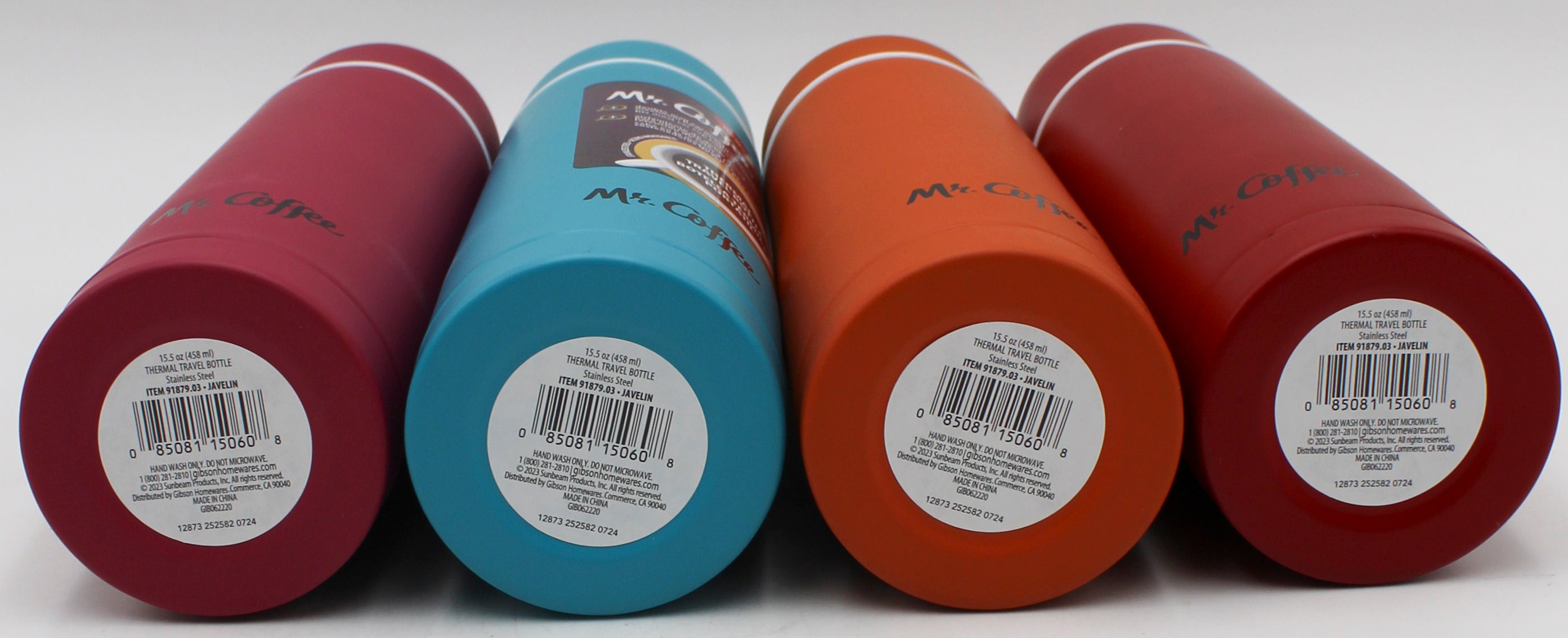 MR COFFEE 15.5OZ SS THERMAL BOTTLE - IN PDQ 4 ASST CLRS NI