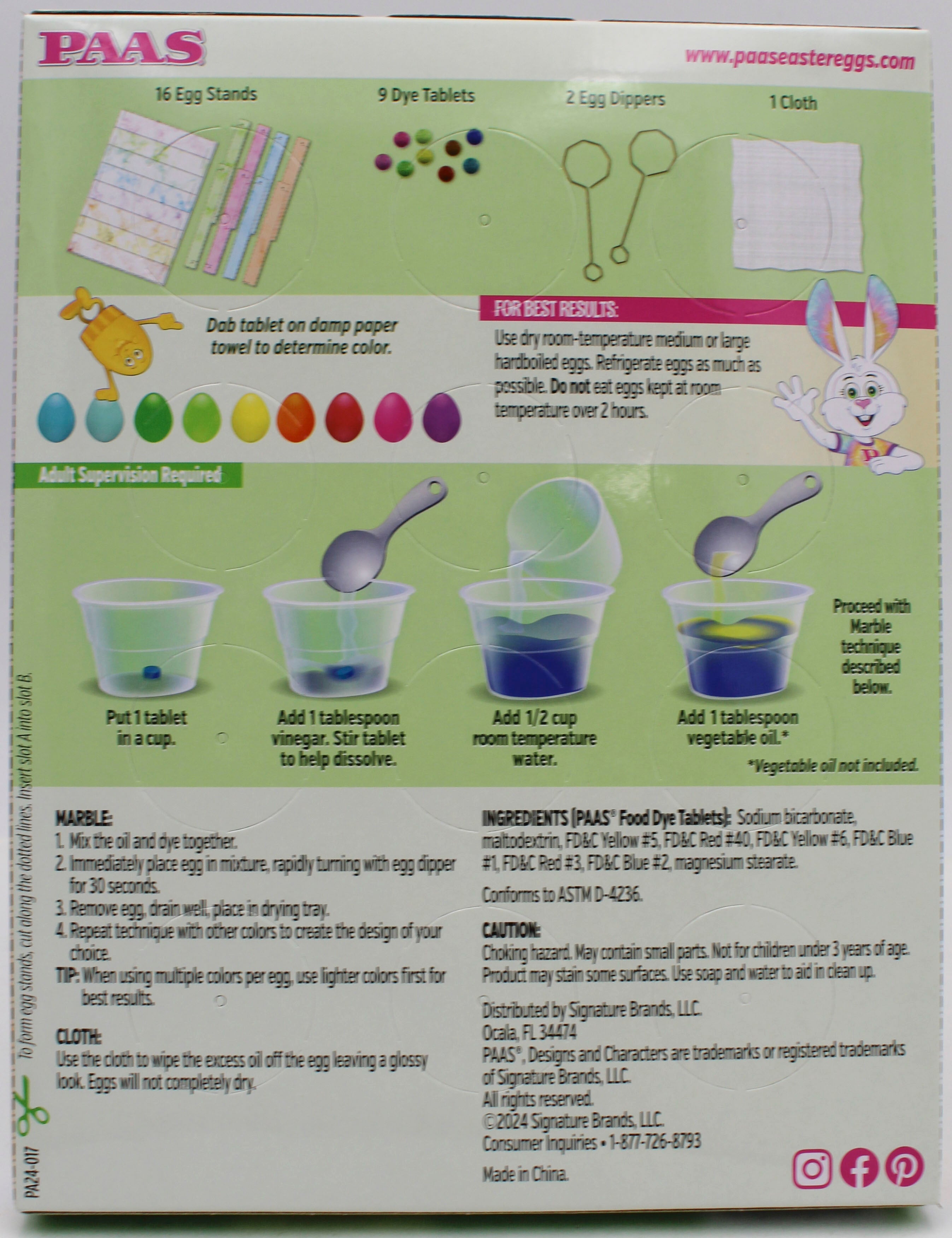 PAAS MARBLE EGG DECORATING KIT SHELF TRAY