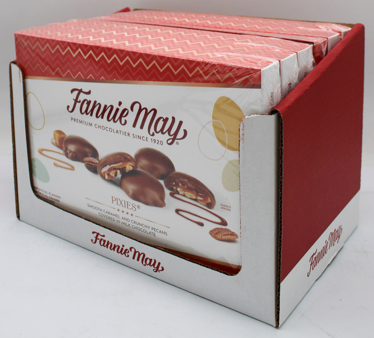 FANNIE MAY MILK COHOCLATE & CARAMEL PIXIES BB 7/23/27
