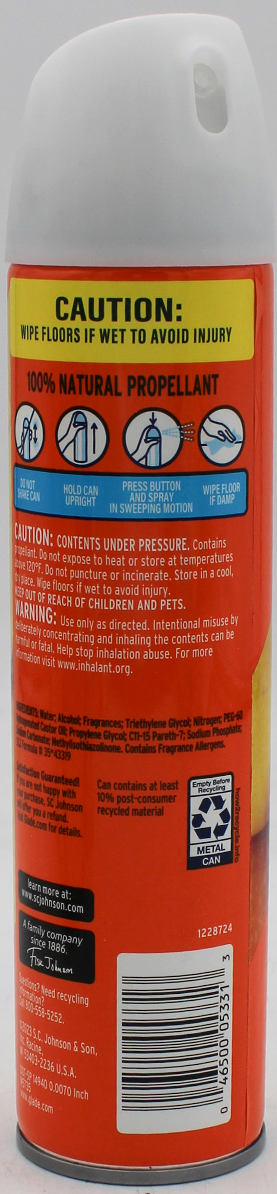 GLADE AEROSOL SPRAY MIGHTY MANGO 8.0oz US